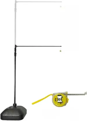 1.3-3.58 M Vertical Jump Trainer for Basketball, Fitness Power Jump Height Tester for Youth, Volleyball Spike Measurement Device with Ruler