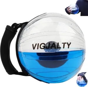 8" Aqua Ball Water Weight Bag - Adjustable Water Filled Fitness Bag, Heavy Sandbag Alternative for Home Gym, Core Balance Trainer, Portable Exercise Equipment for Arm Wrist Full Body Workout