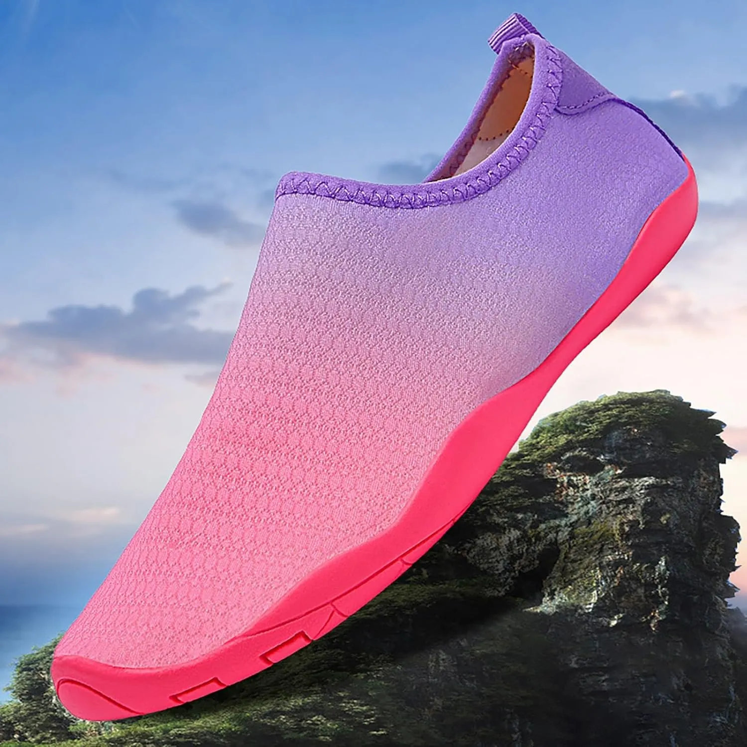 Adult Water Shoes Men Size 10.5 Extra Wide Large for Big Tall Men Barefoot Outdoor Beach Swimming Aqua Socks for Pool Beach Surf Water Park Yoga