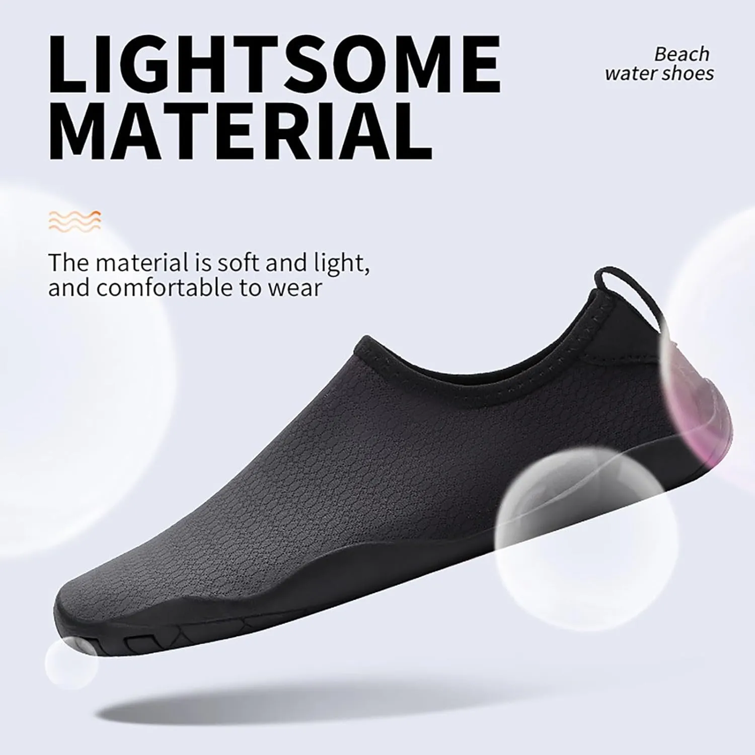 Adult Water Shoes Men Size 10.5 Extra Wide Large for Big Tall Men Barefoot Outdoor Beach Swimming Aqua Socks for Pool Beach Surf Water Park Yoga