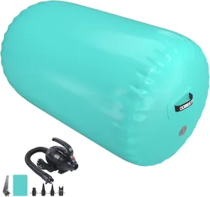 Air Roller Gymnastics Barrel Back Handspring Trainer Tumbling Barrel Yoga Barrel Mat with Electric Air Pump
