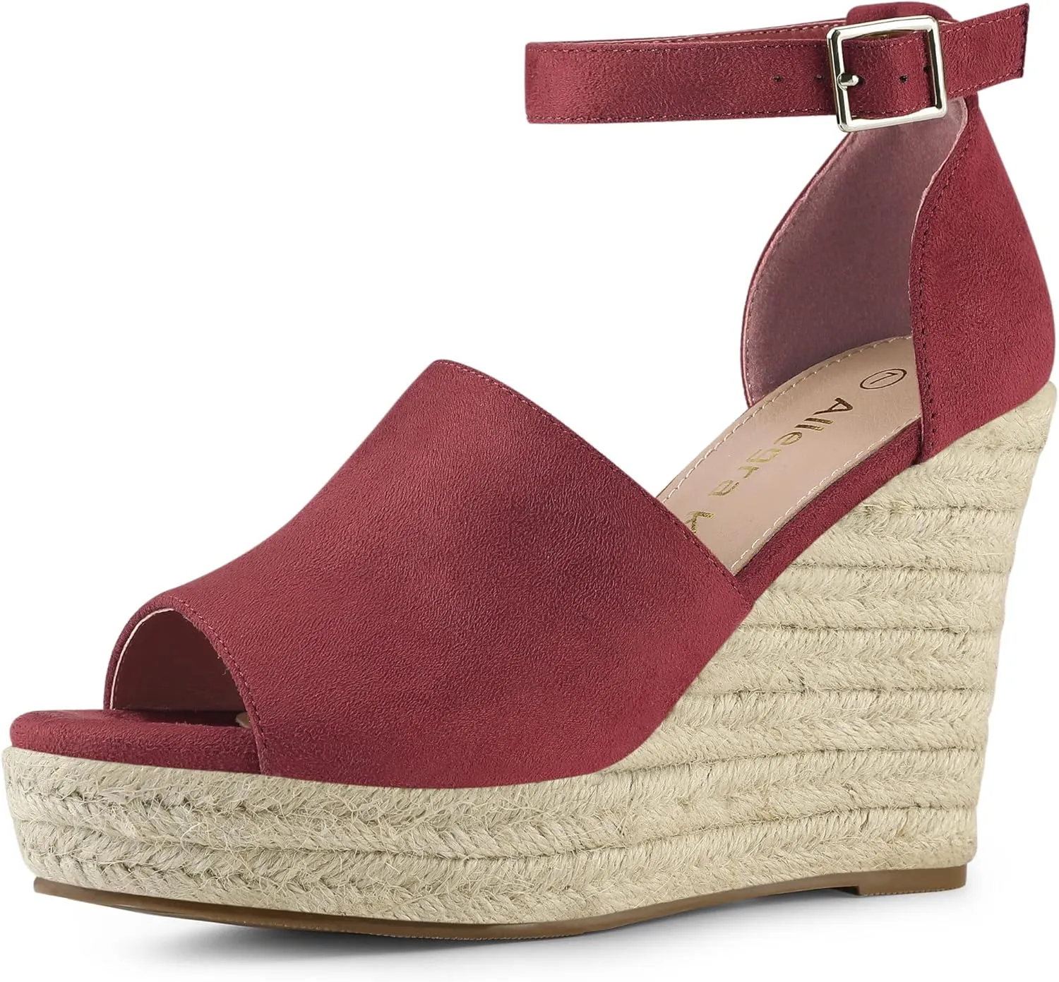 Allegra K Women's Espadrilles Platform Heels Wedges Sandals