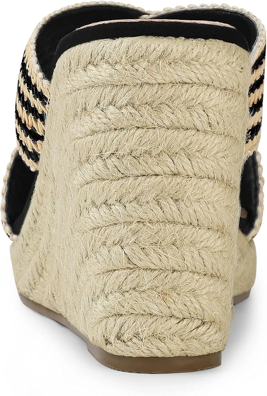 Allegra K Women's Espadrilles Wedges Slide Wedge Sandals