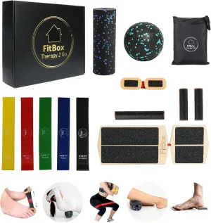 Ankle Balance Board Set - Complete Rehabilitation Kit for Physical Therapy, Foot Balance Trainer with Resistance Bands, Bunion Straightener, Foam Roller & Massage Ball for Home/Gym
