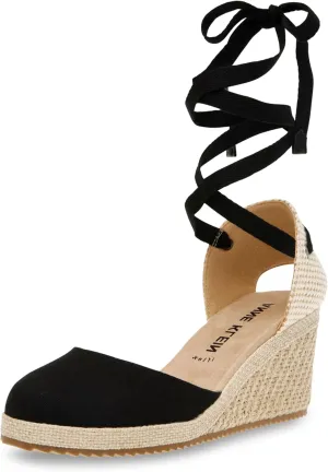 Anne Klein Womens Open Heel Round Toe Wedge Heels