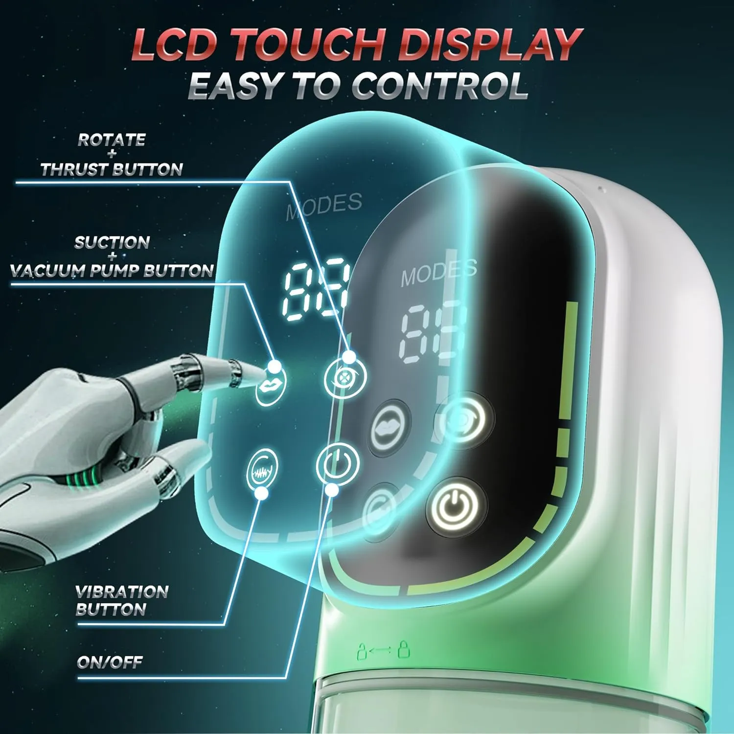 Automatic Male Masturbator Penis Pump, Male Sex Toys for Men Sex Toy Adult Toys Pocket Pussy Stroker Masturbators with 3 Pump & 7 Thrusting Rotating Vibrating Sucking Sex Machines & Devices