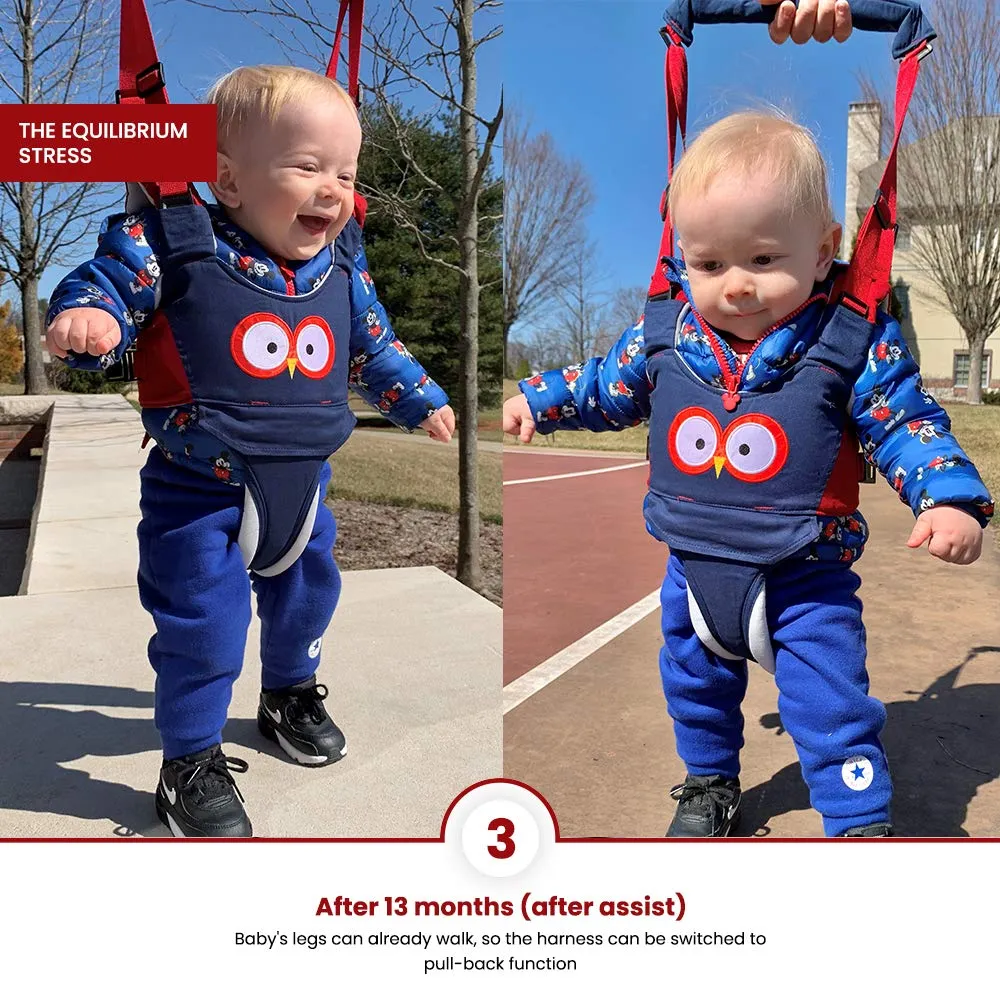 Baby Walking Harness - Handheld Kids Walker Helper - Toddler Infant Walker Harness Assistant Belt - Child Baby Walk Learning Help Support Assist Trainer Tool - for 7-24 Month Old