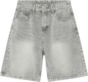 Baggy Jean Shorts for Men Casual Loose Fit Hip Hop Long Denim Shorts Trendy Outfits
