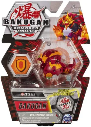 Bakugan Armored Alliance Core 2-inch Collectible Transforming Figure Cycloid (Pyrus Faction)