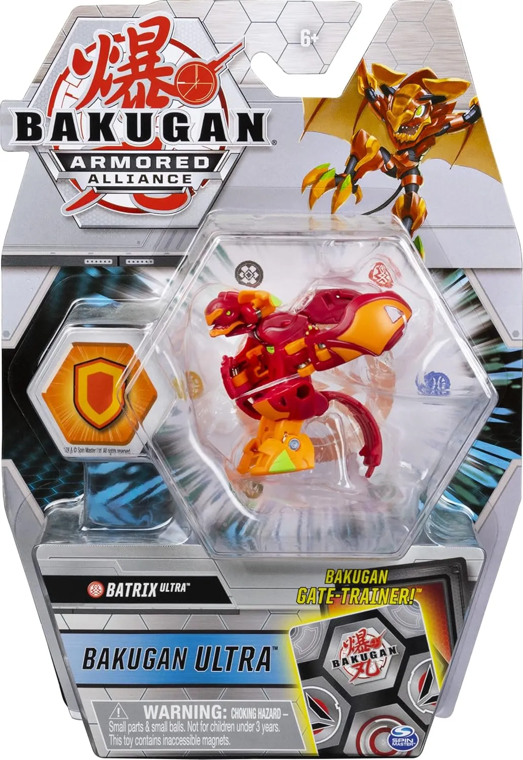 Bakugan Ultra, Batrix, 3-inch Tall Armored Alliance Collectible Action Figure and Trading Card