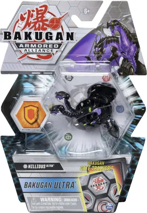 Bakugan Ultra, Nillious, 3-inch Tall Armored Alliance Collectible Action Figure and Trading Card