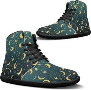 Binienty Unisex Men Women Barefoot Shoes Lace up High Top Minimalist Flat Sneakers Cross-Trainer Footwear