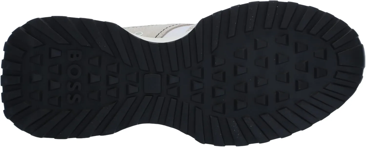 BOSS Men's Side Logo Suede and Nylon Sporty Inspired Sneaker