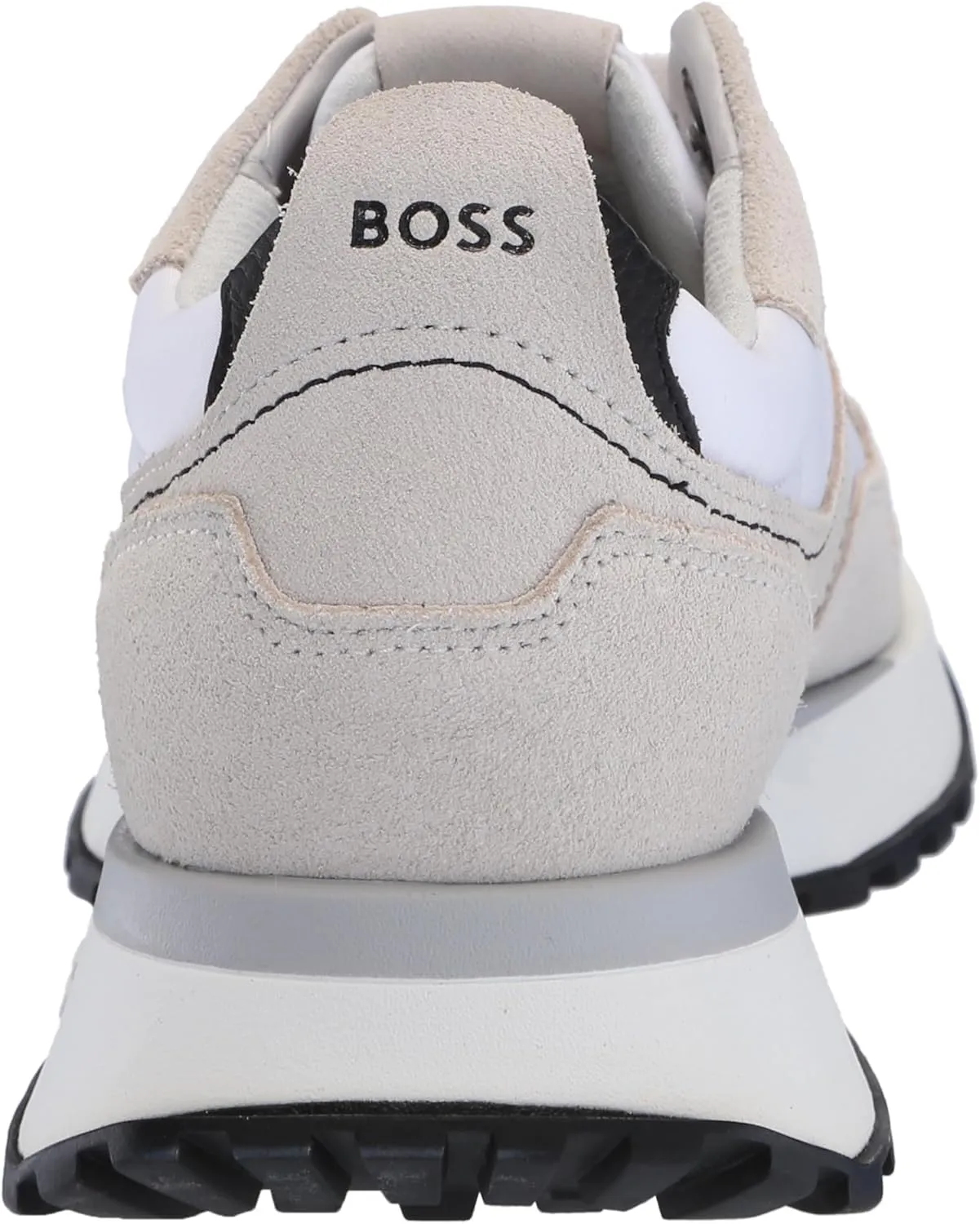 BOSS Men's Side Logo Suede and Nylon Sporty Inspired Sneaker