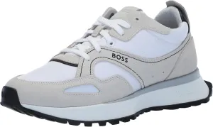 BOSS Men's Side Logo Suede and Nylon Sporty Inspired Sneaker