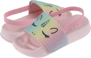 Capelli New York Toddler Girl Jelly Thong Flip Flop with Backstrap