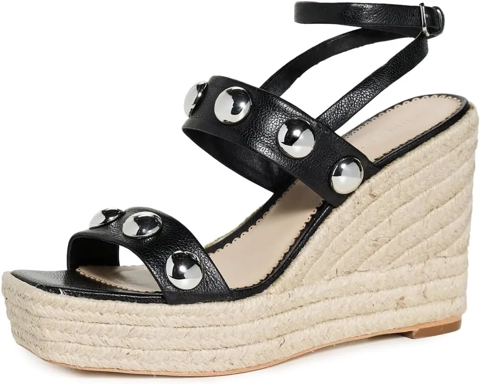 Cinq à Sept Women's Georgia Studded Wedge Espadrilles