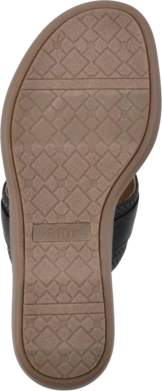 CLIFFS BY WHITE MOUNTAIN Women's Benedict Mini Wedge Sandal
