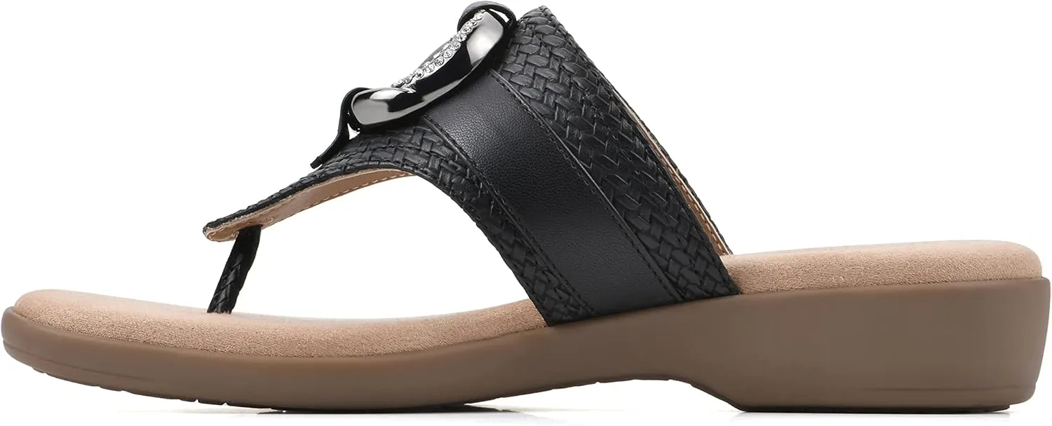 CLIFFS BY WHITE MOUNTAIN Women's Benedict Mini Wedge Sandal