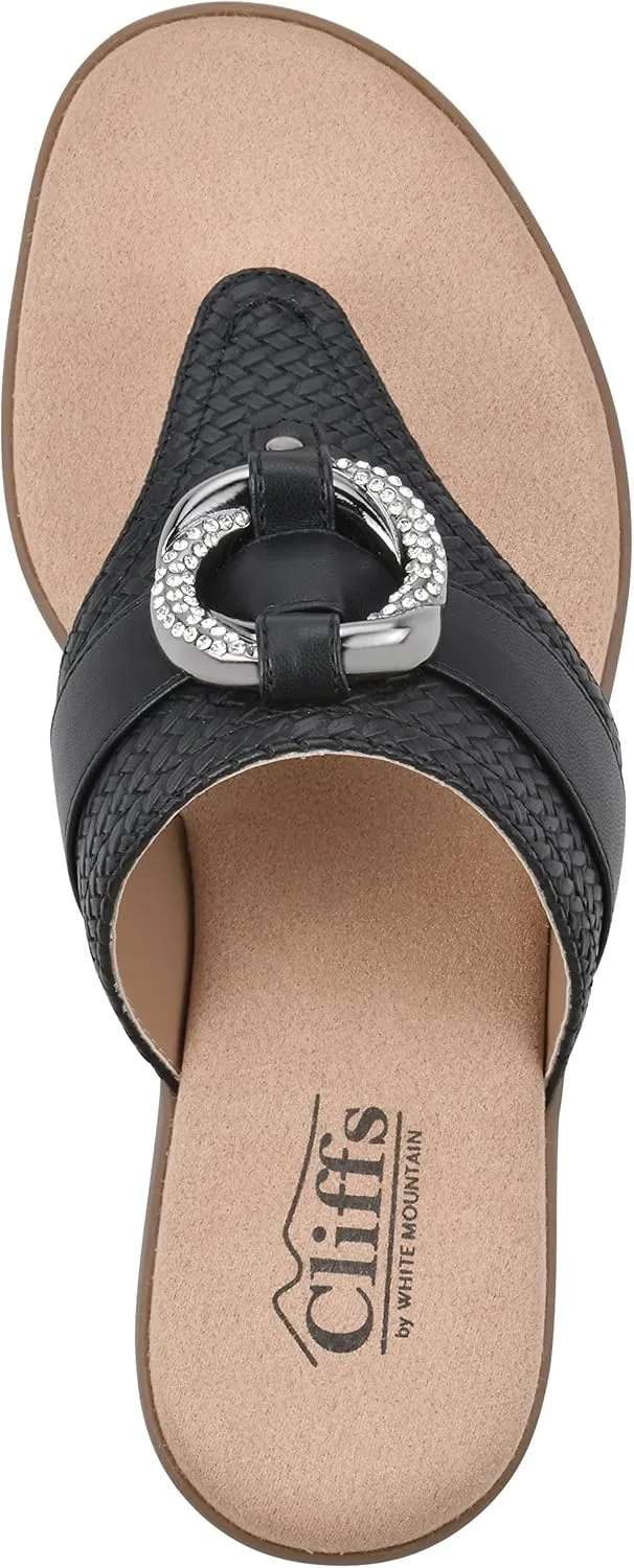 CLIFFS BY WHITE MOUNTAIN Women's Benedict Mini Wedge Sandal