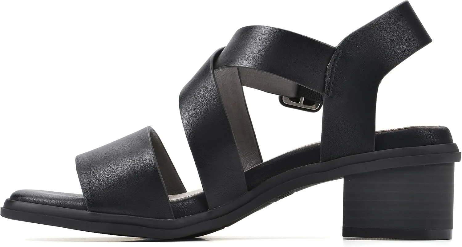 CLIFFS BY WHITE MOUNTAIN Women's Cordovan Strappy Low Block Heel Sandal