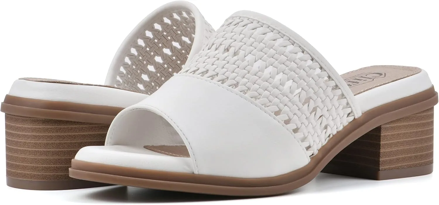 CLIFFS BY WHITE MOUNTAIN Women's Corley Block Heeled Sandal
