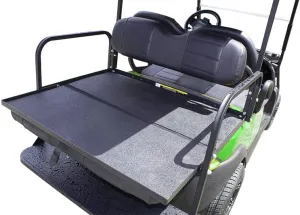 Club Clean Fold-Down Golf Cart Rear Seat Mat – EPDM Rubber, UV Resistant, Black – Fits Club Car, EZGO, Yamaha Flip Seats & Cargo Areas – Mat for Rear Fold Seat/Cargo Platform