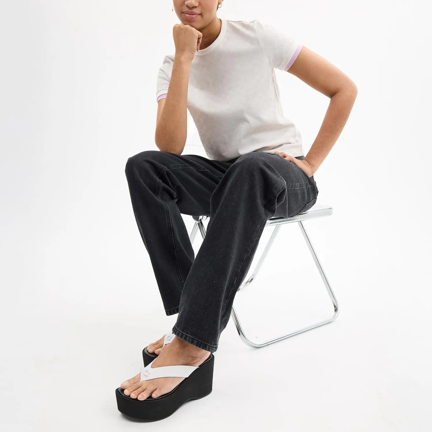 Coach Women's Sculpted C Platform Flip Flop