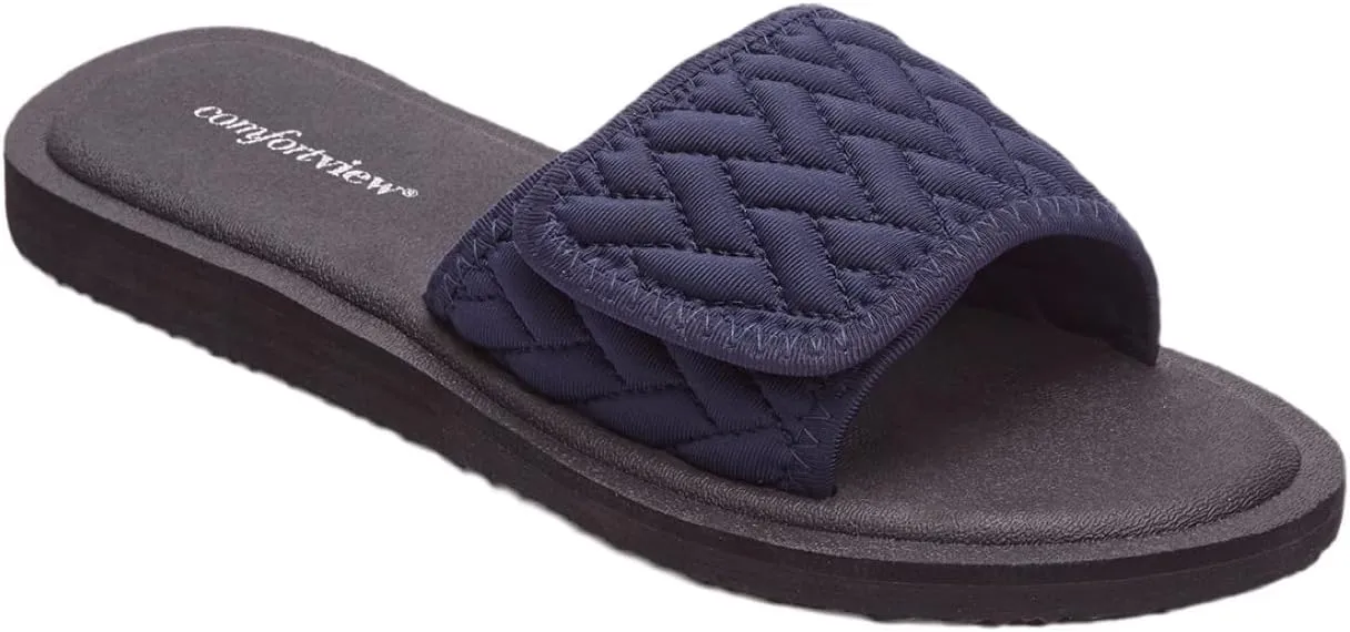 Comfortview Women's The Palmer Slip On Sandal (Wide Widths Available)