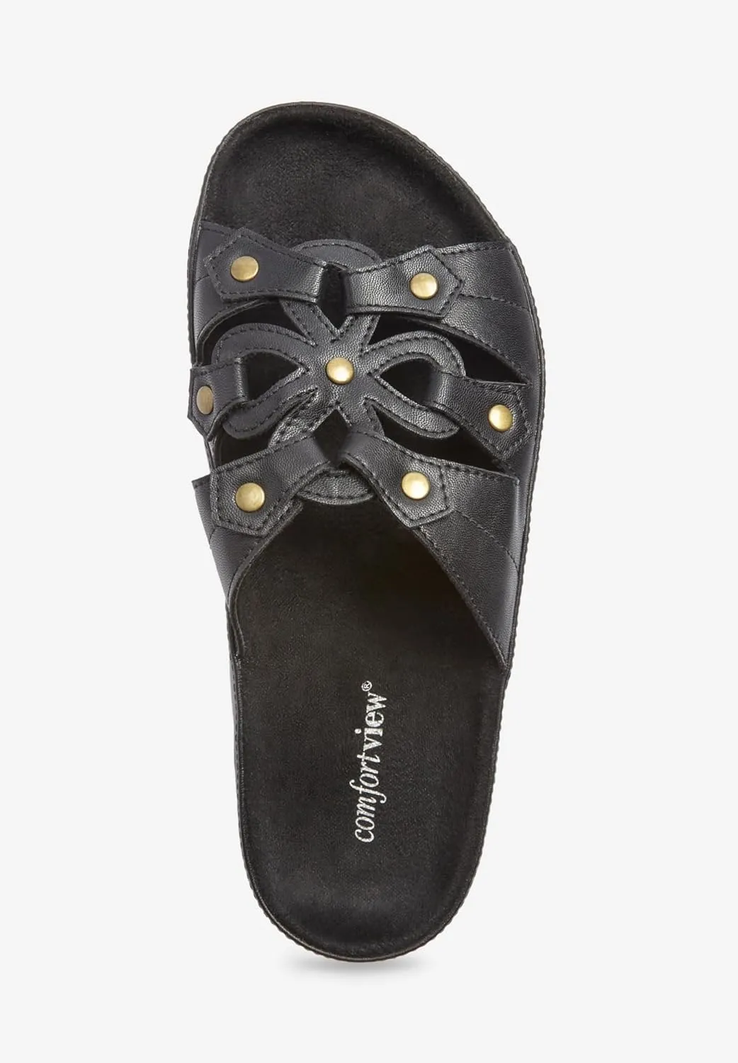 Comfortview Women's The Summer Slip On Footbed Sandal (Wide Widths Available)