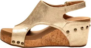 Corkys Footwear Womens Carley Wedges, Featuring Corkys EVA Foam Cushioned Insoles, A 2.5 Inch Heel, Lightweight For All Day Wear, And Hook And Loop Closure