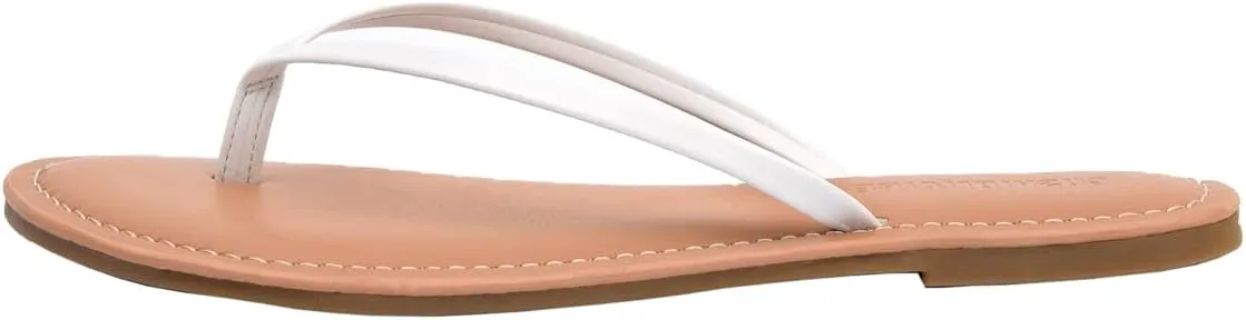 CUSHIONAIRE Women's Cora Flat Flip Flop Sandal with  Comfort