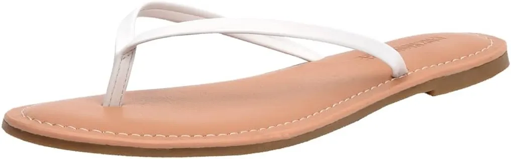 CUSHIONAIRE Women's Cora Flat Flip Flop Sandal with  Comfort