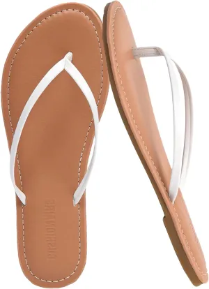 CUSHIONAIRE Women's Cora Flat Flip Flop Sandal with  Comfort