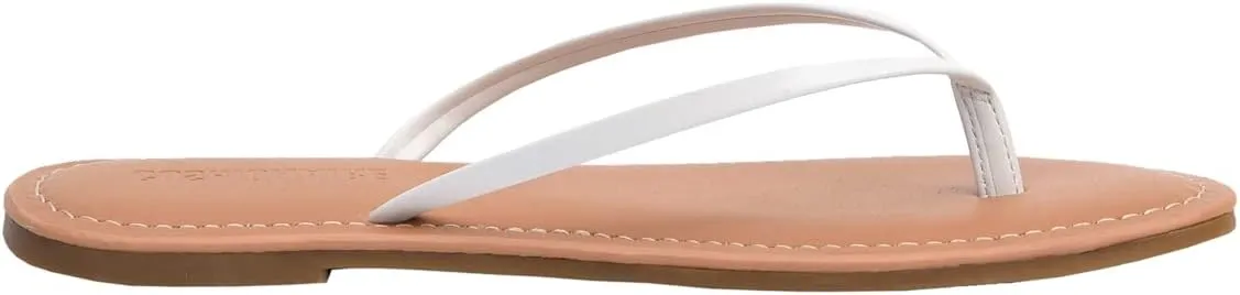 CUSHIONAIRE Women's Cora Flat Flip Flop Sandal with  Comfort