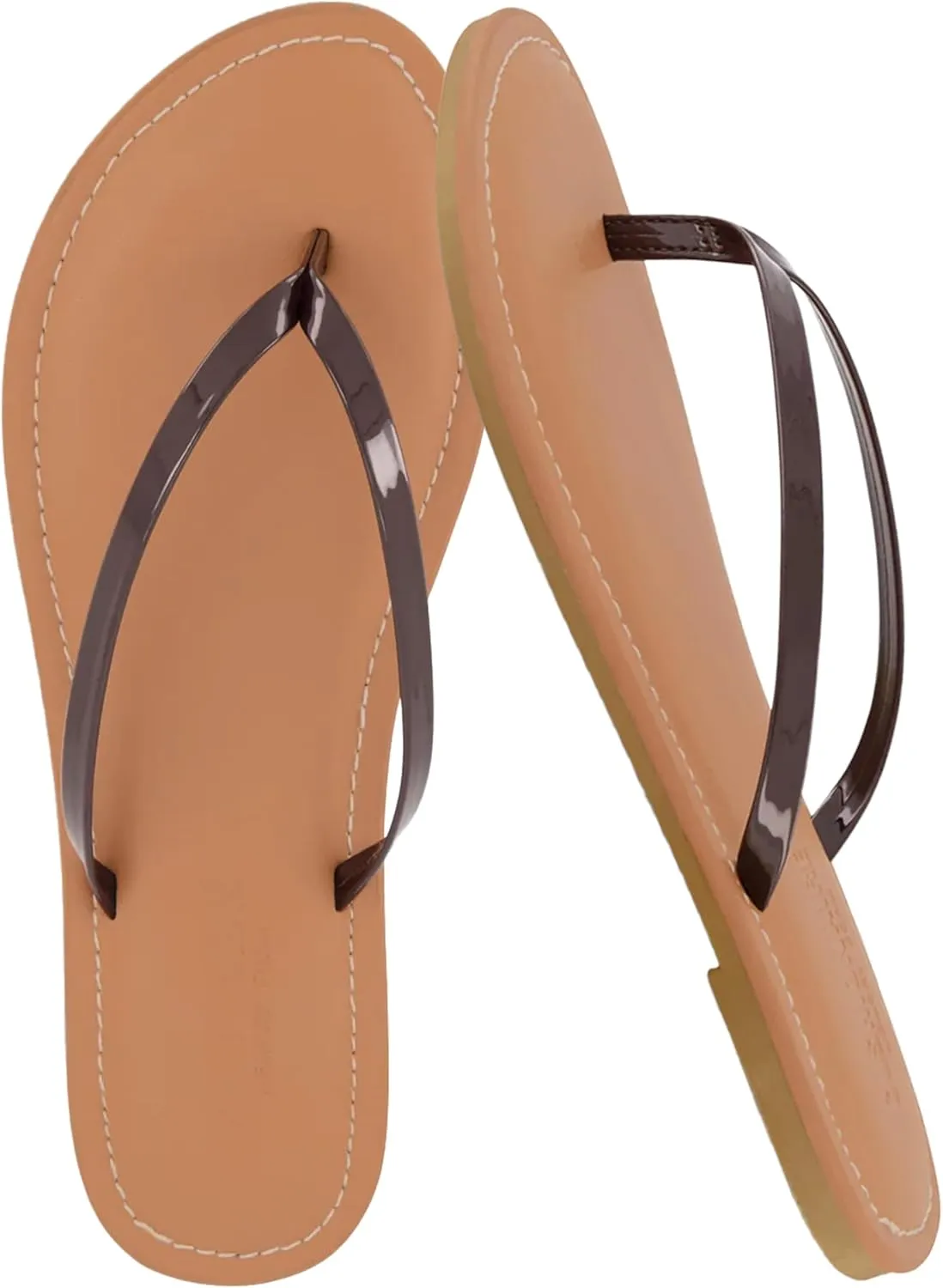 CUSHIONAIRE Women's Cora Flat Flip Flop Sandal with  Comfort