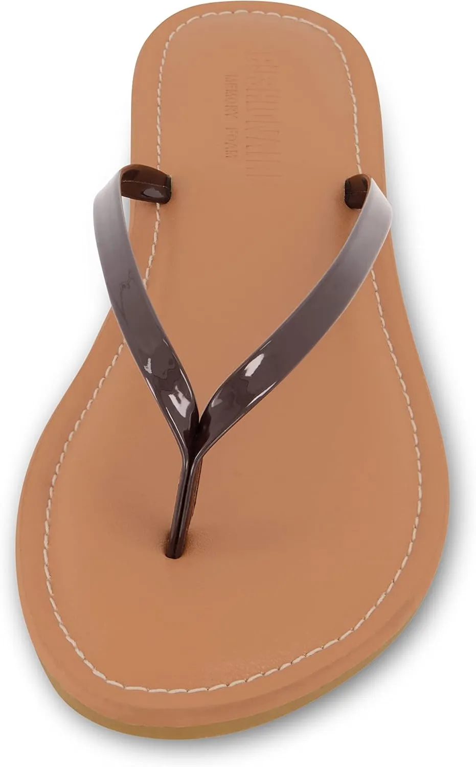 CUSHIONAIRE Women's Cora Flat Flip Flop Sandal with  Comfort