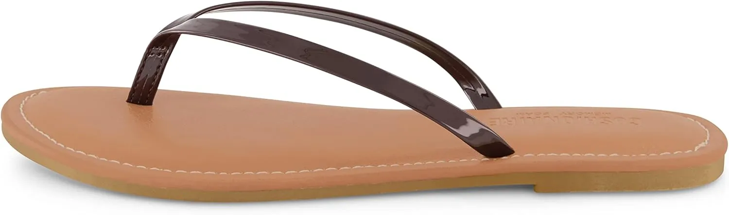 CUSHIONAIRE Women's Cora Flat Flip Flop Sandal with  Comfort