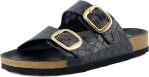CUSHIONAIRE Women's Lang Cork footbed Sandal with  Comfort