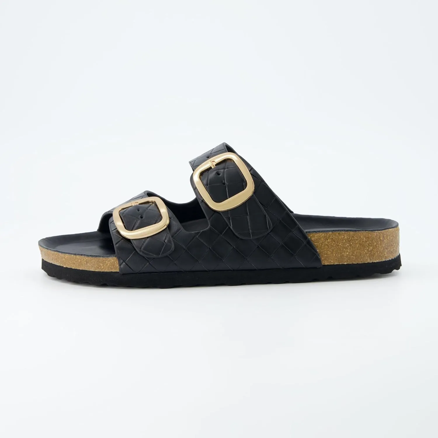 CUSHIONAIRE Women's Lang Cork footbed Sandal with  Comfort