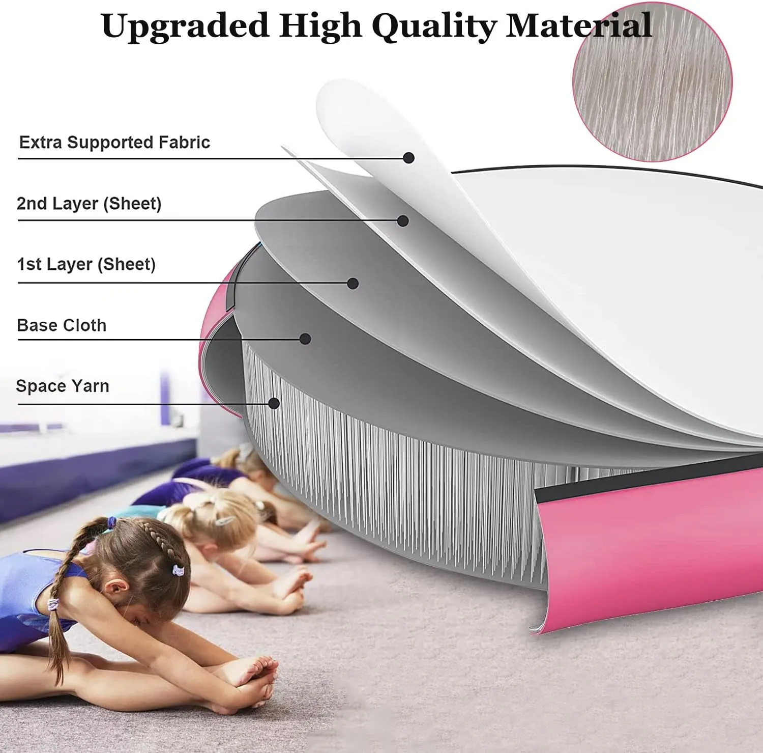 CZGBRO Air Spot Gymnastics Mat, Air Mat Tumble Track Gymnastic Equipment Inflatable Tumbler Backbend Trainer with Electric Pump for Yoga Cheerleading Home & Water Use