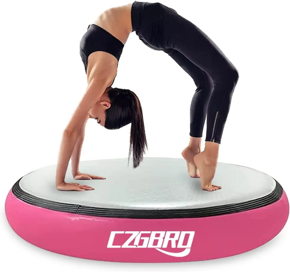 CZGBRO Air Spot Gymnastics Mat, Air Mat Tumble Track Gymnastic Equipment Inflatable Tumbler Backbend Trainer with Electric Pump for Yoga Cheerleading Home & Water Use