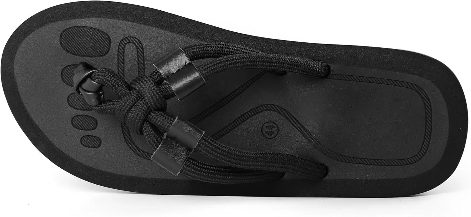 eBigvalue Anti-Skid Weatherproof Comfortable Flip Flop Sandle for Men, Boys for Home, Outdoor, Travel