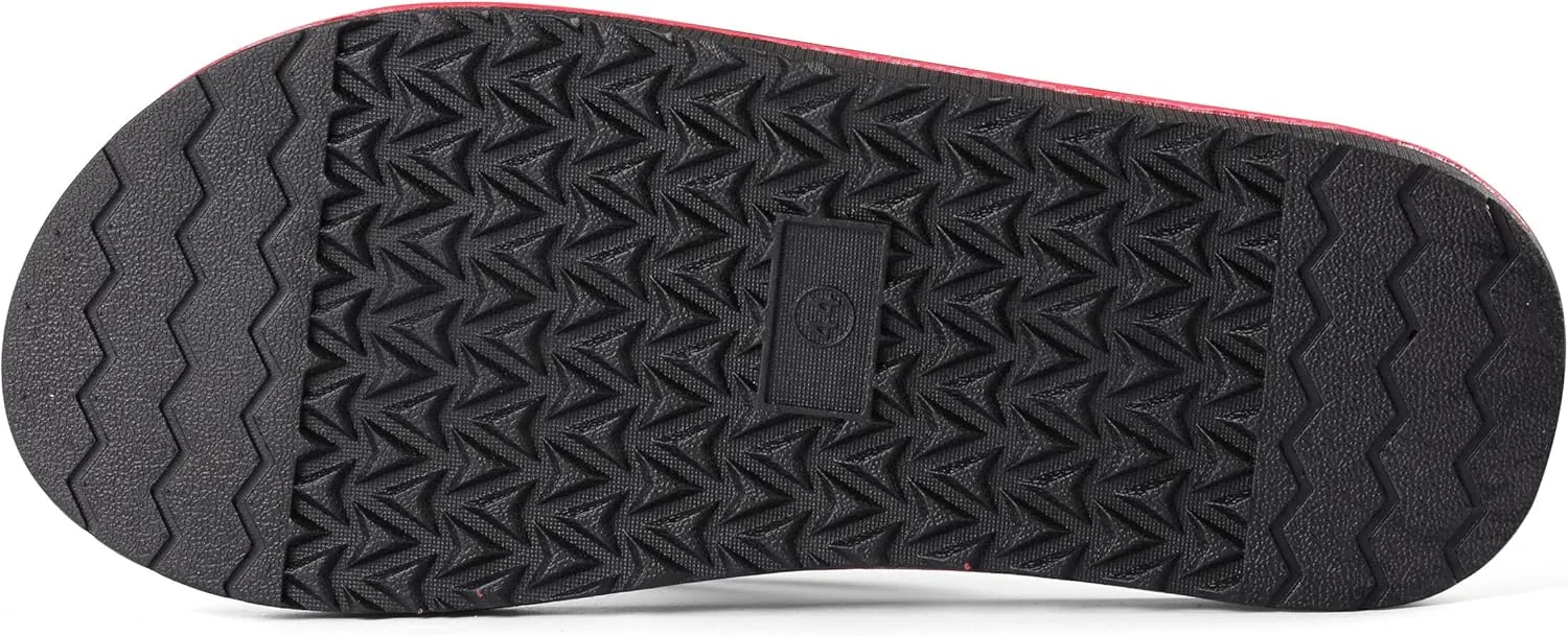 eBigvalue Anti-Skid Weatherproof Comfortable Flip Flop Sandle for Men, Boys for Home, Outdoor, Travel
