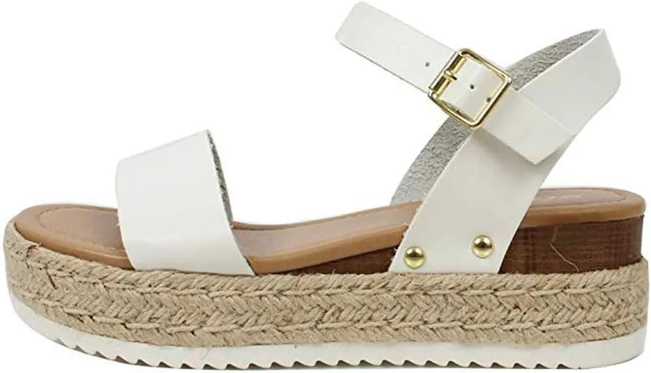 Ecolley Summer Sandals for Women Comfortable Fashion 2019 Espadrille Platform Size 39 EU