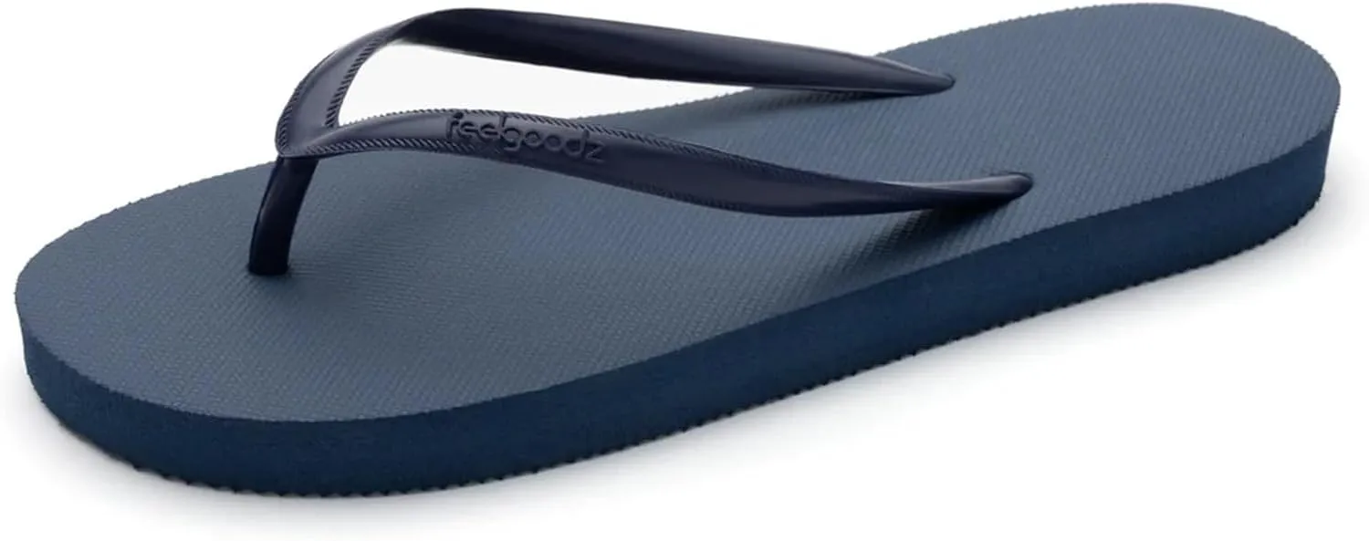 Feelgoodz Women's Slimz Core Natural Rubber Flip Flops