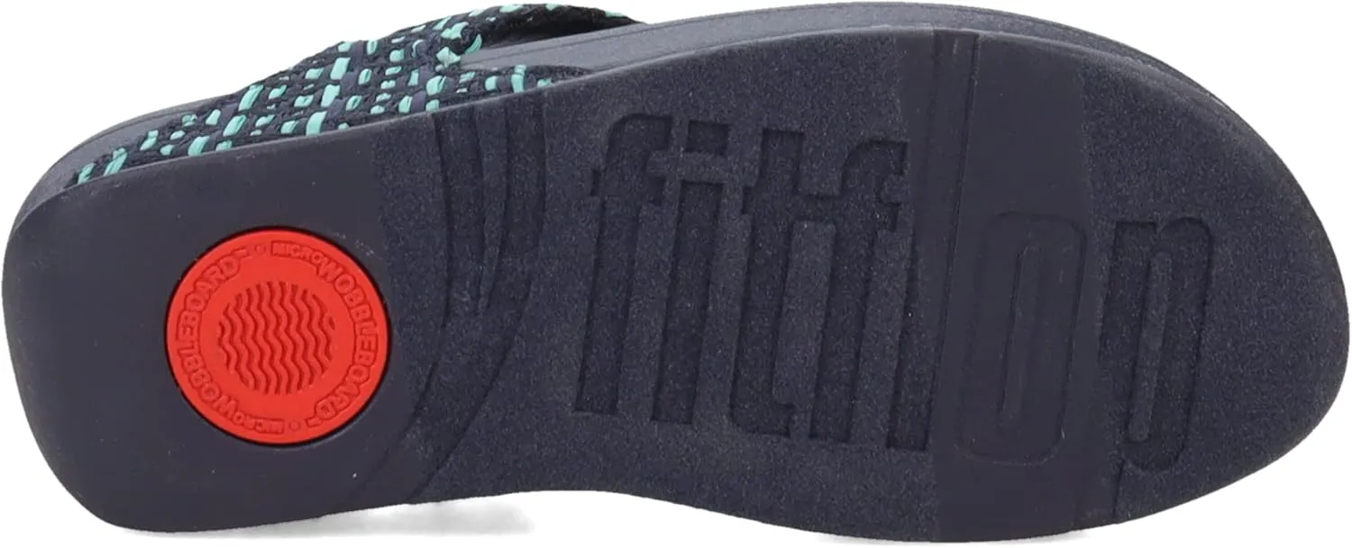 FitFlop Women's Gracie Rubber-Buckle Leather Toe-Post Sandals