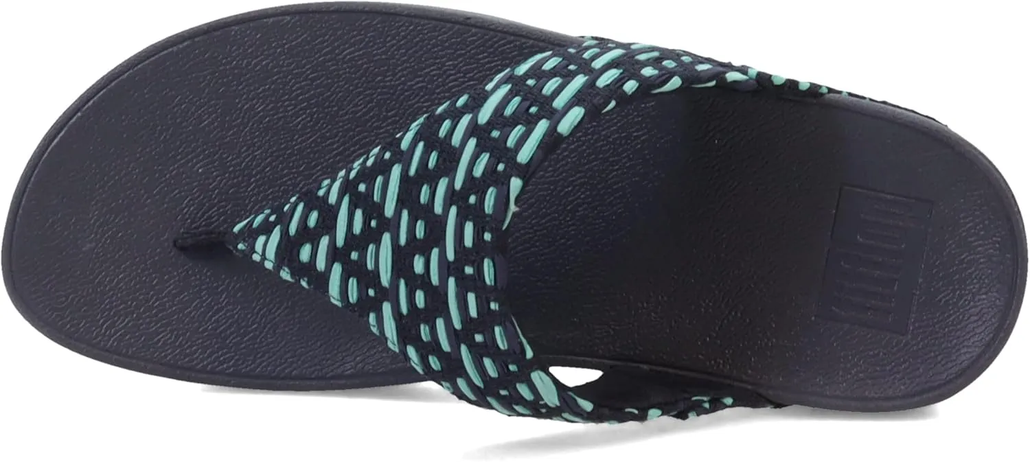 FitFlop Women's Gracie Rubber-Buckle Leather Toe-Post Sandals
