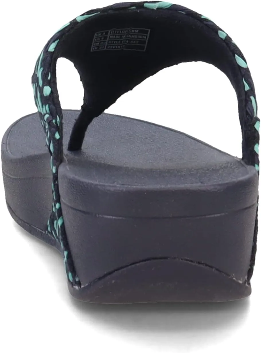 FitFlop Women's Gracie Rubber-Buckle Leather Toe-Post Sandals