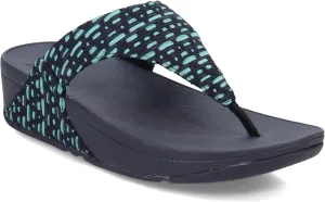 FitFlop Women's Gracie Rubber-Buckle Leather Toe-Post Sandals